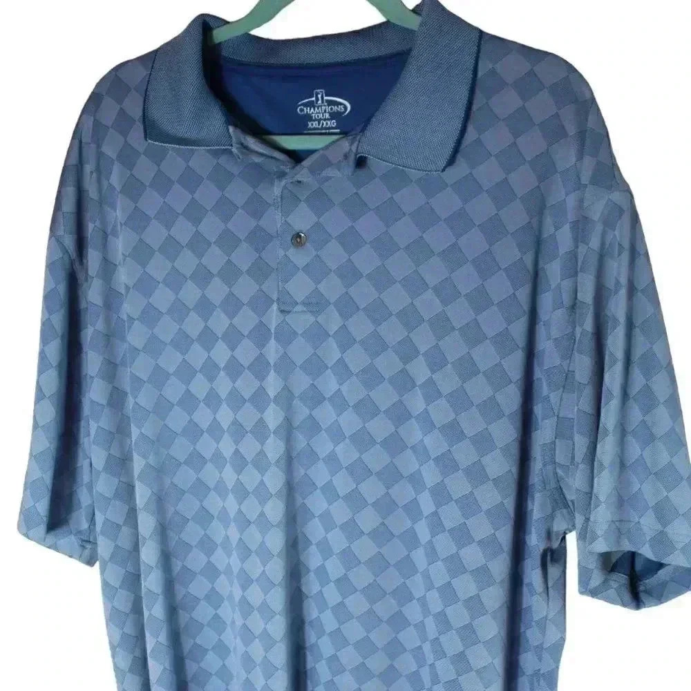 Men’s Blue Classic Golf Polo Grand Slam Size XXL